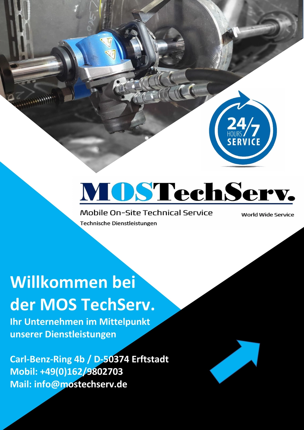 MOSTechServ -  Industrieller, Wartung & Instandhaltung Service -  Flyer